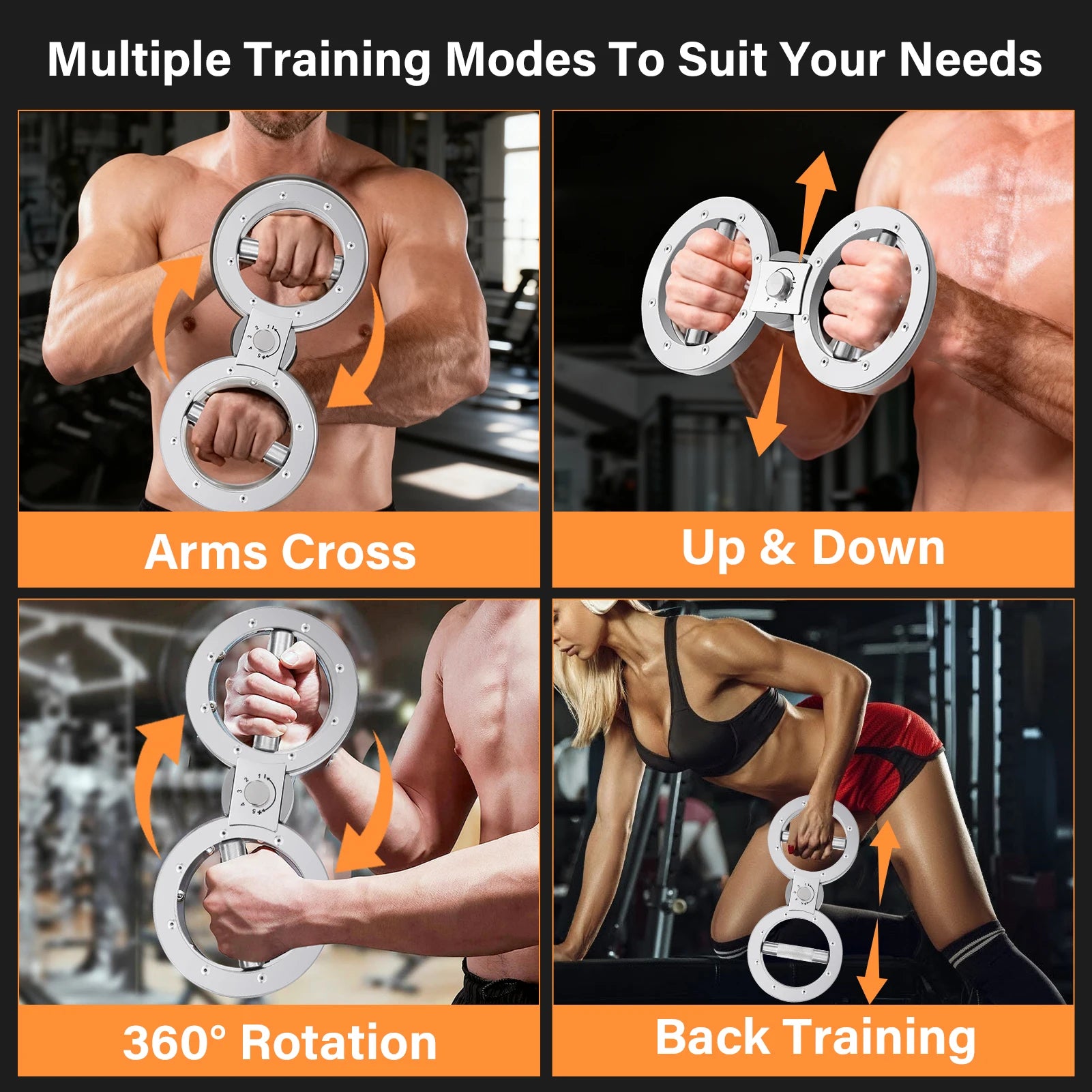 Rotator Machine Multifunctional Grip Strength Trainer Adjustable 8 to 15lb Forearm Exerciser