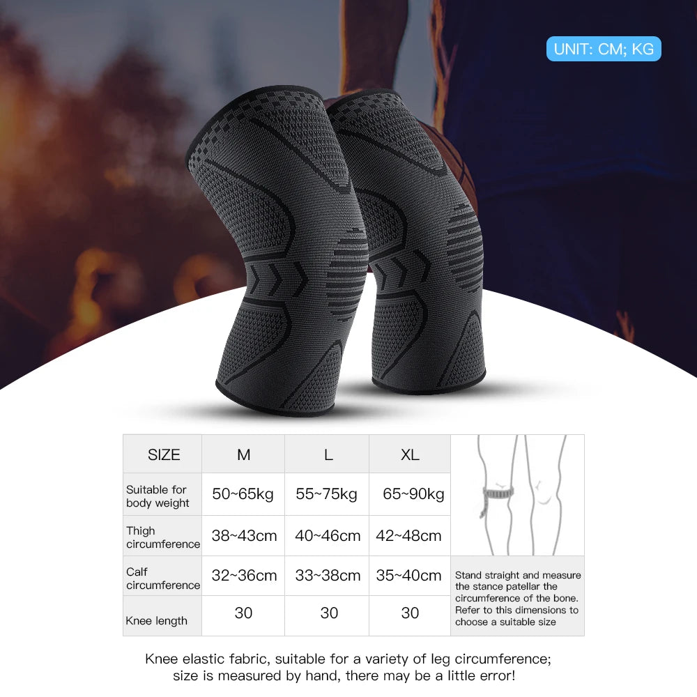 Adjustable Compression Knee Support – Patella Tendon Strap & Anti‑Slip Silicone Brace for Arthritis, Joint Pain & Ligament Injury Relief
