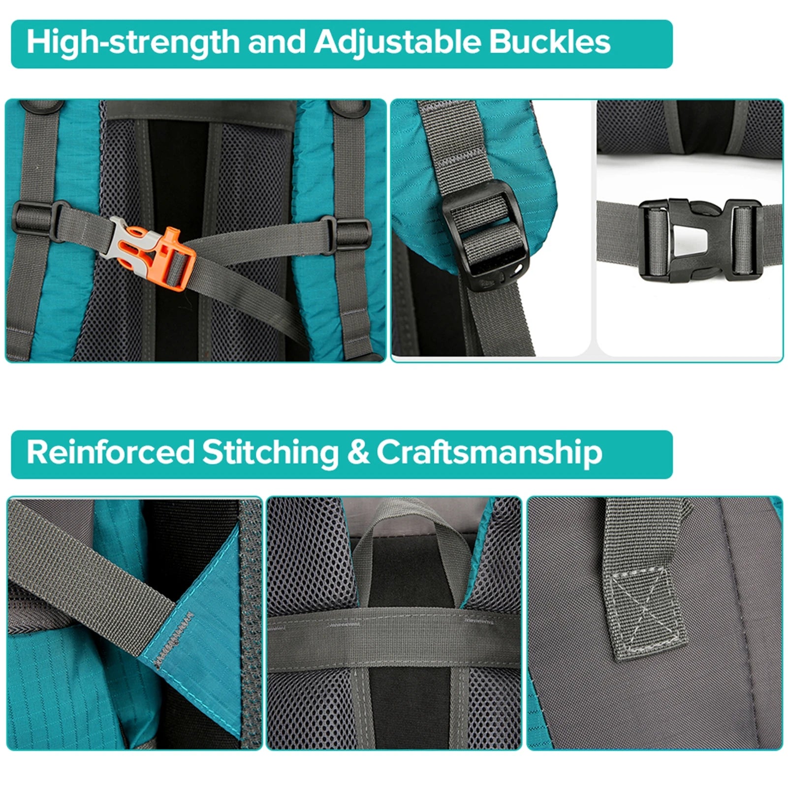 70L Hiking Backpack Camping Climbing Rucksack Travel Trekking Mountaineering Bag Outdoor Sports Waterproof Backpack