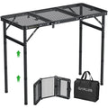 Adjustable Height Portable Heat Resistant Mesh Tabletop