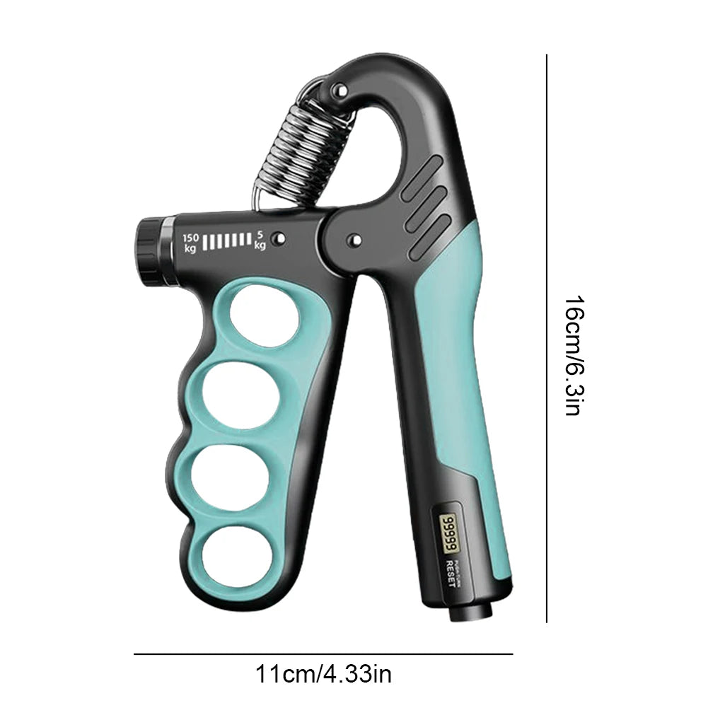 Hand Grip Strengthener 5 to 100Kg Adjustable Resistance Wrist Expander Anti Slip Ergonomic Hand Strength Exerciser with Counter