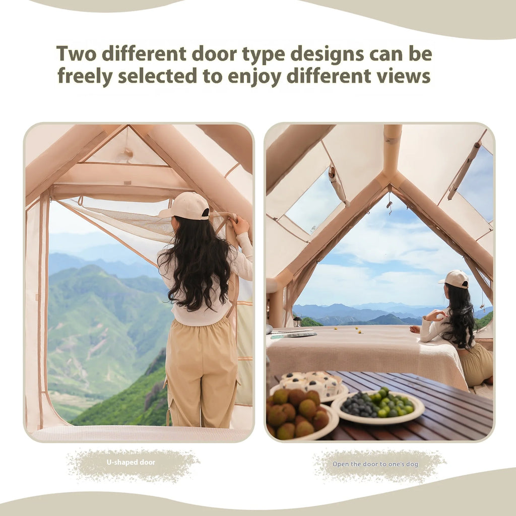 Inflatable Tent With Stove Plug