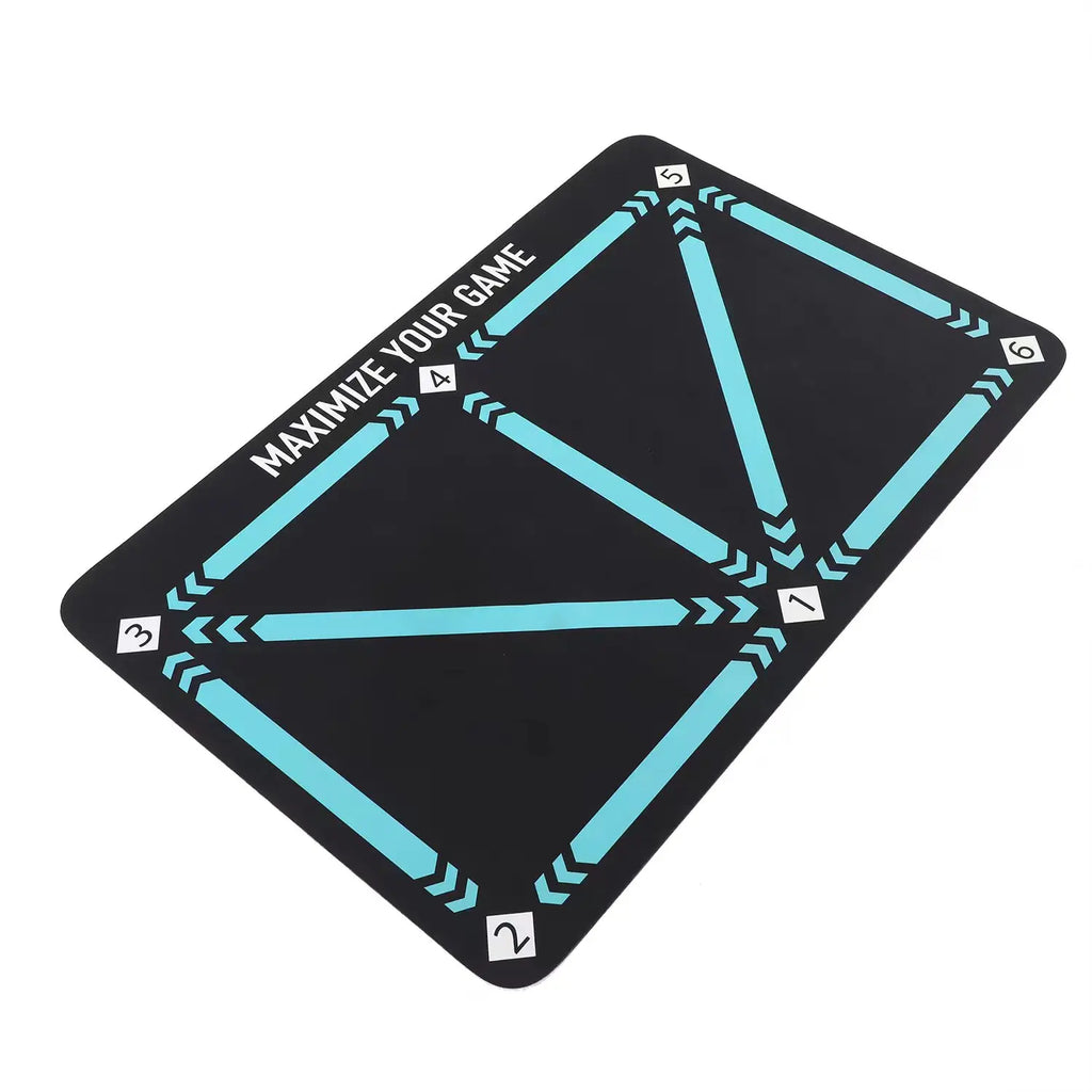 Soccer Ball Control Training Mat Stable Silent Rubber Base Digital Guidance Design Improve Ball Sense Daily Training
