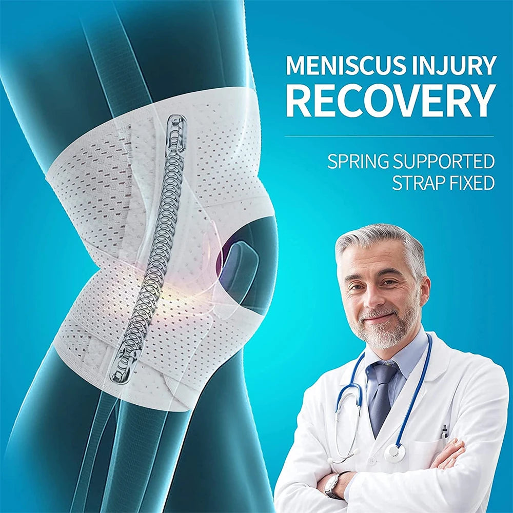 Adjustable Knee Brace with Side Stabilizers