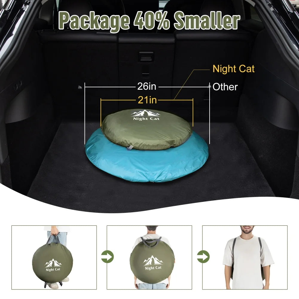 Night Cat Pop Up Camping Tent 1 Person Waterproof Instant Easy Setup Outdoor Tent for Camping Fishing Hiking Hunting