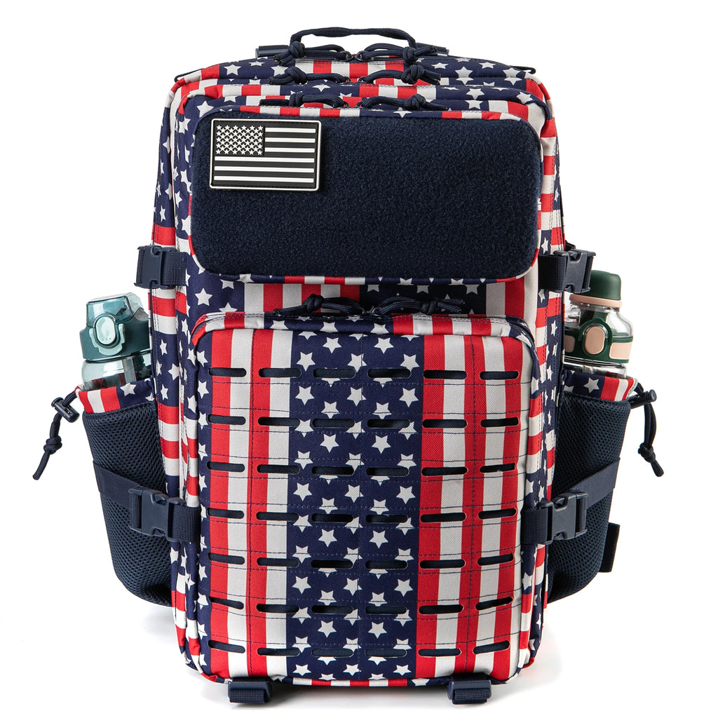 45L Tactical Backpack Survival Bag Hunting MOLLE Backpack Gym Men EDC Outdoor Hiking Rucksack with Bottle Holder