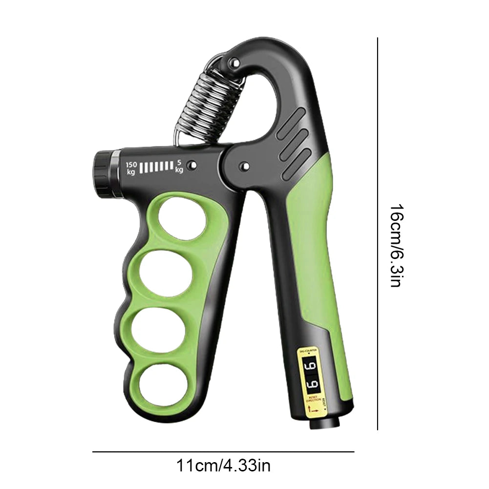 Hand Grip Strengthener 5 to 100Kg Adjustable Resistance Wrist Expander Anti Slip Ergonomic Hand Strength Exerciser with Counter