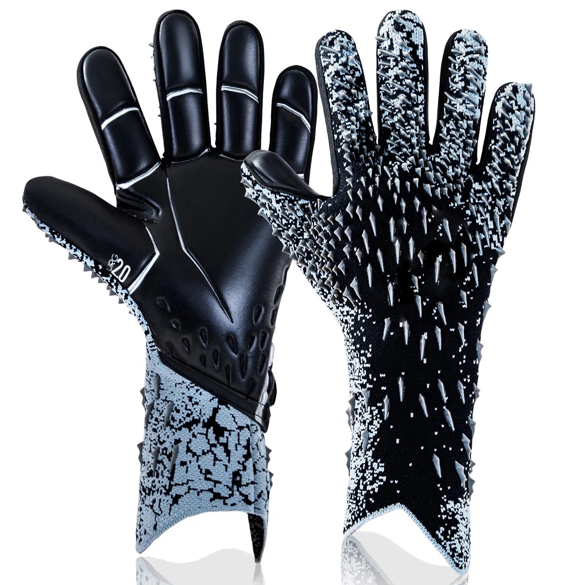 Soccer Goalie Goalkeeper Gloves for Youth and Adults with Enhanced Latex Palm Grip for Game and Training