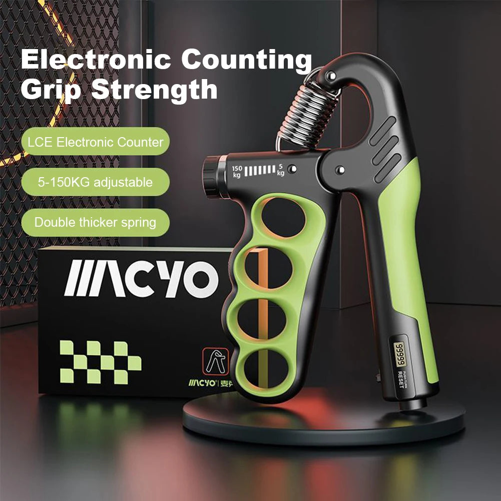 Hand Grip Strengthener 5 to 100Kg Adjustable Resistance Wrist Expander Anti Slip Ergonomic Hand Strength Exerciser with Counter