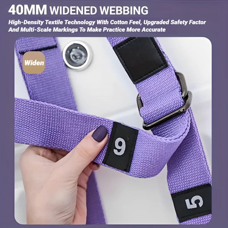 Adjustable Aerial Yoga Stretch Strap — Leg Splits, Flexibility, and Hammock Training