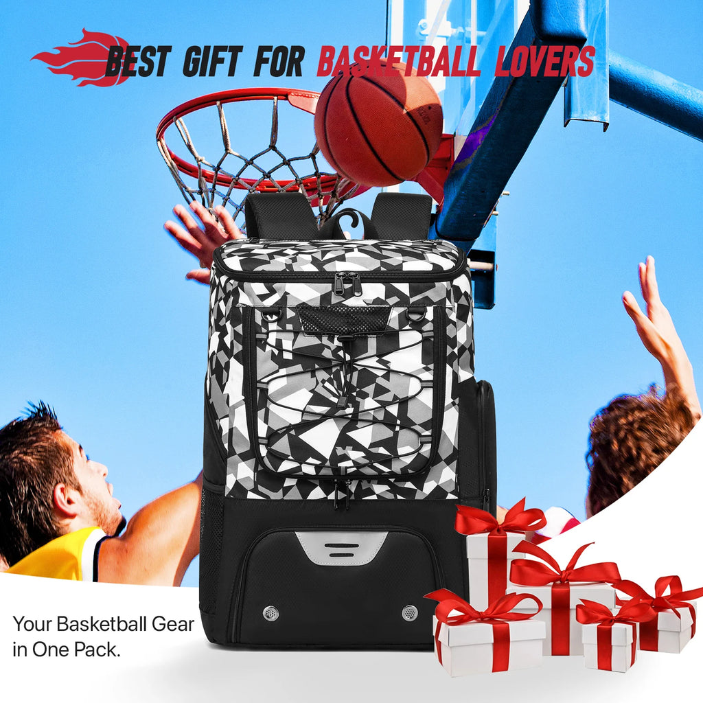 Football Backpack Men Basketball Backpack Outdoor Soccer Storage Bag Training Sports Knapsack with Shoe Compartment
