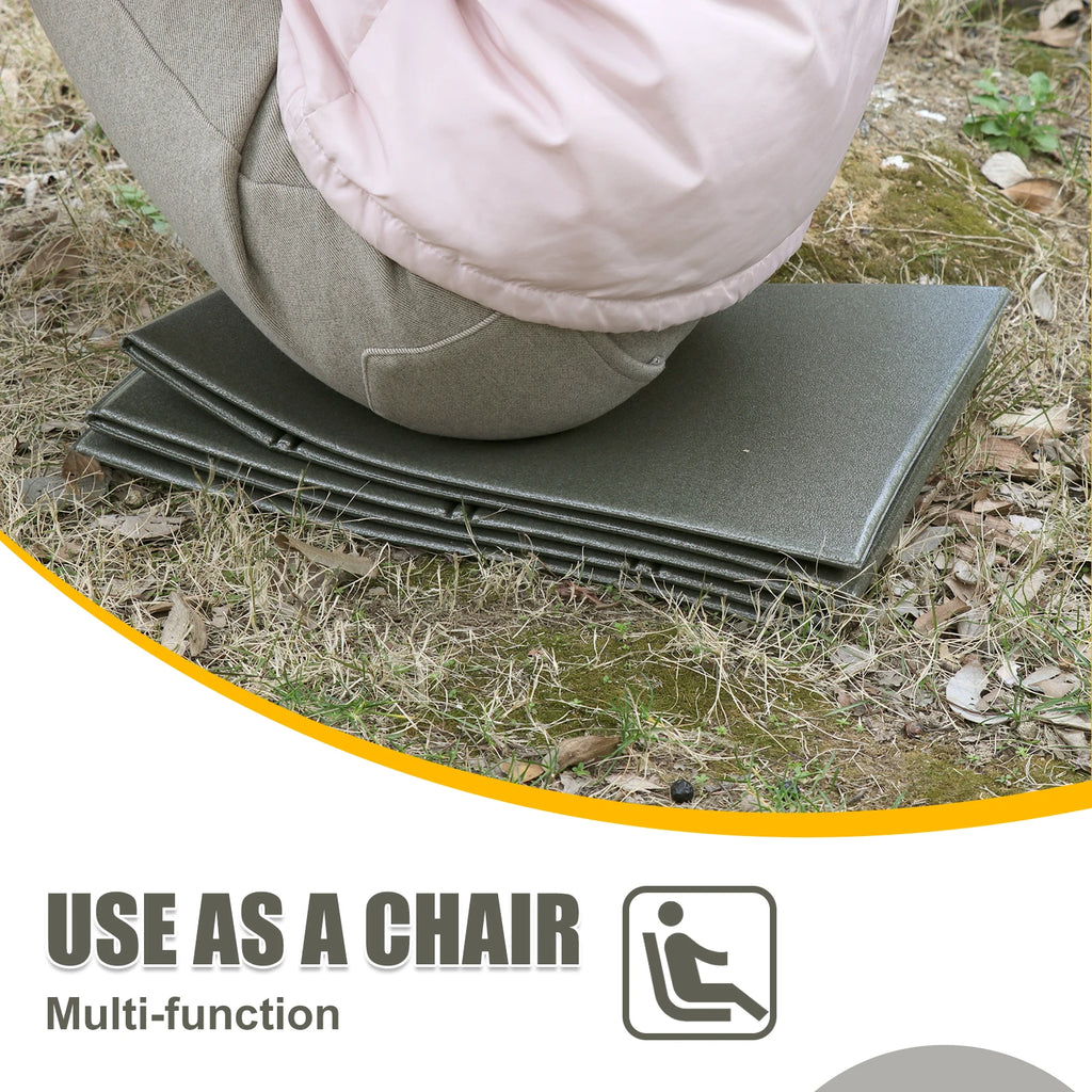 Tactical Foldable Sleeping Mat Waterproof Folding Thick Mechanic Pad Kneeling Mat for Garage Picnicking and Camping Outdoors