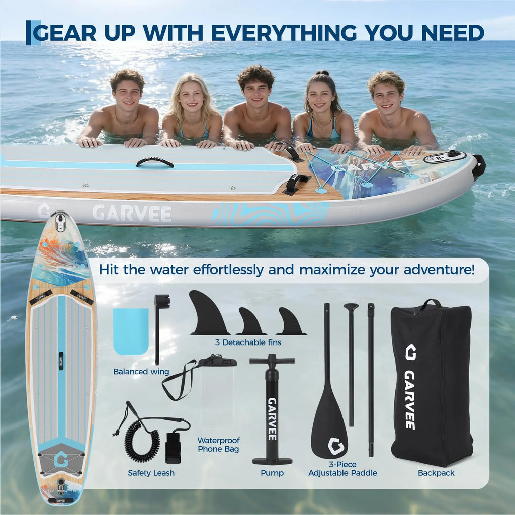 Inflatable Stand Up Paddle Board With Camera Mount