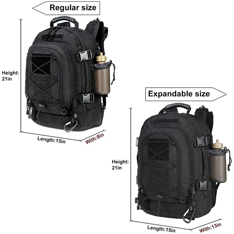 60L Military Tactical Backpack Army Molle Assault Rucksack Outdoor Travel Hiking Camping Hunting Rucksack for Men