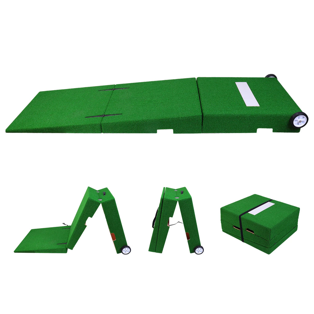 Professional Portable Pitching Mound — Foldable 88×28×6 in Training Set with Carry Handle