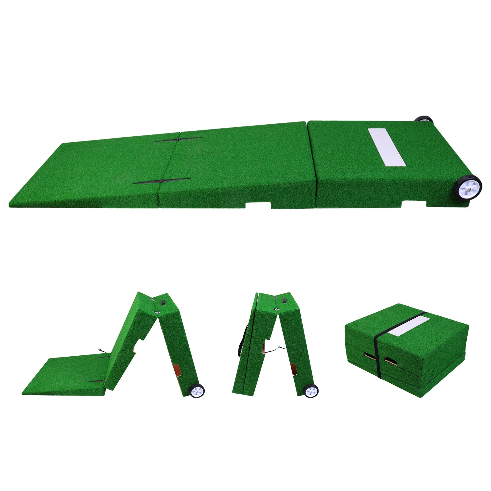 Professional Portable Pitching Mound — Foldable 88×28×6 in Training Set with Carry Handle
