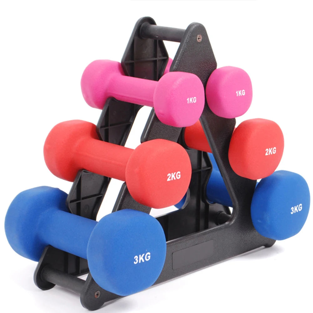 Dumbbell Rack 3 Tier Weight Storage Organizer Compact Dumbbell Rack for Small Home Gym Organization