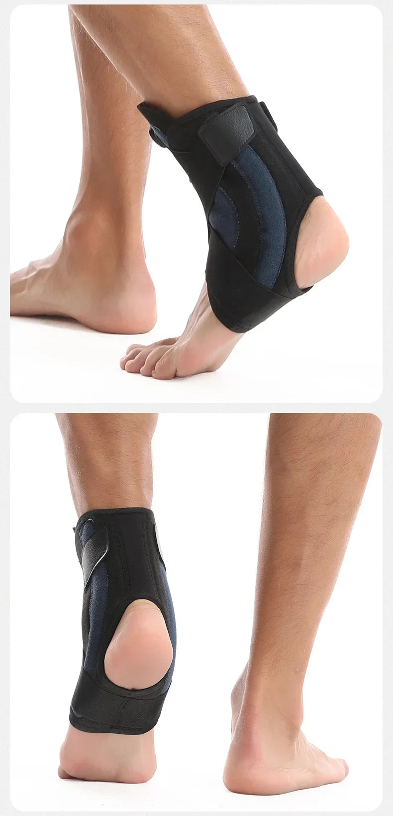 Ankle Brace for Sprained Ankle Support with Side Stabilizers