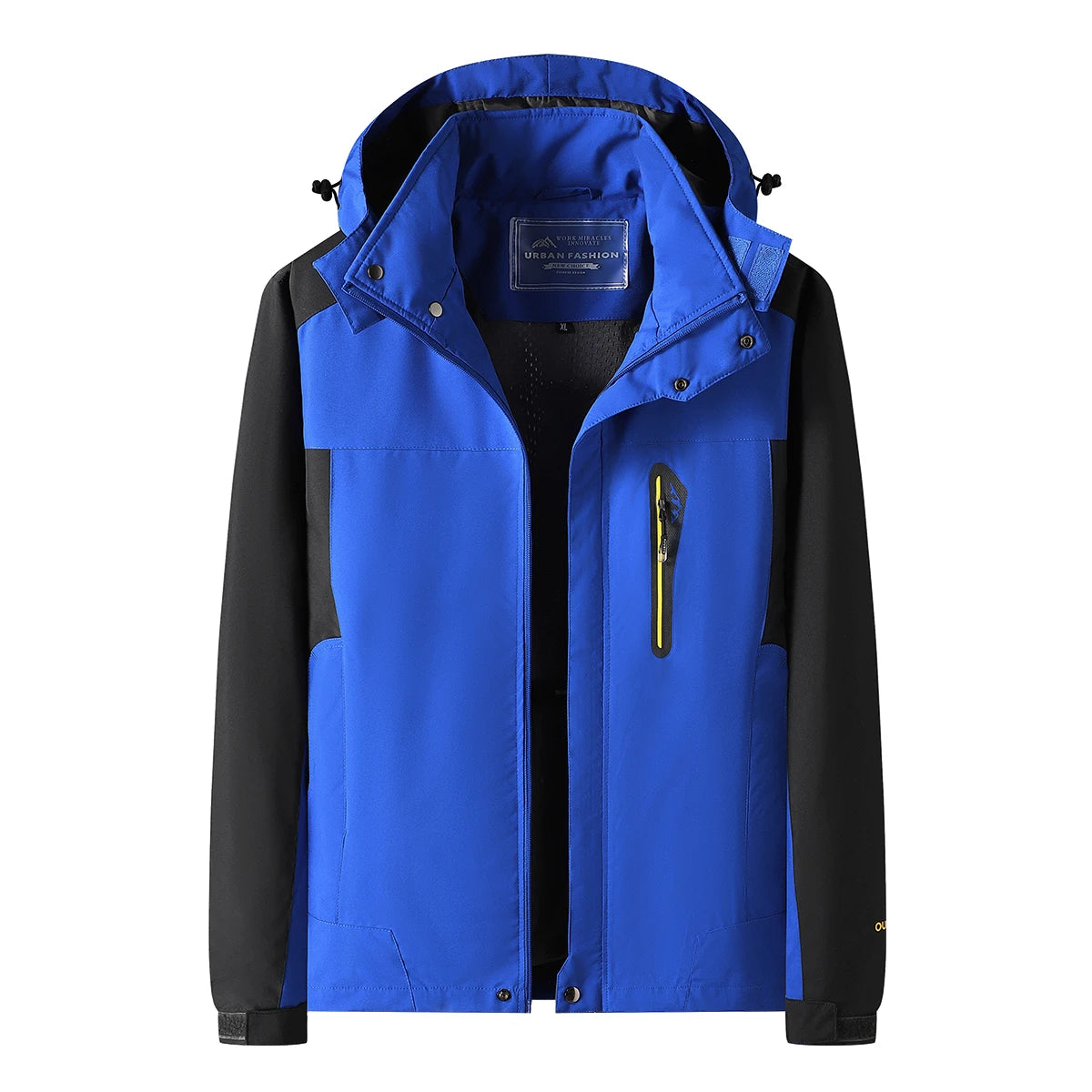 Men’s Waterproof Hiking Jacket Large Size Windproof Outdoor Windbreaker for Camping Hunting Running Trekking Fishing