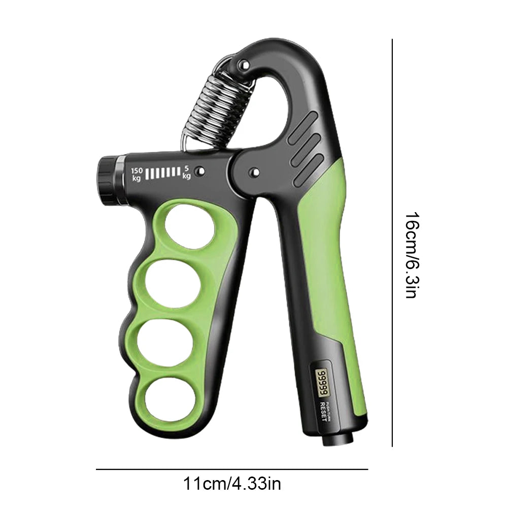 Hand Grip Strengthener 5 to 100Kg Adjustable Resistance Wrist Expander Anti Slip Ergonomic Hand Strength Exerciser with Counter