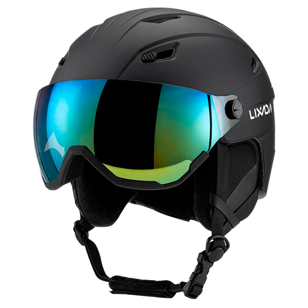 Integrated Ski Helmet Men and Women Snowboard Helmet with Removable Visor Goggles Men and Women Snowboard Wear
