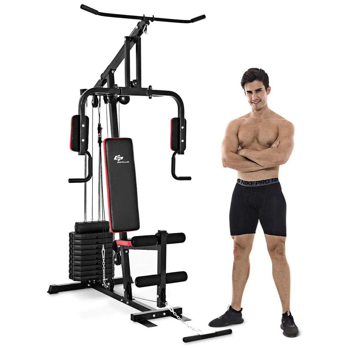 Multifunction Home Gym System Weight Training Exercise Workout Equipment Fitness Strength Machine for Total Body Customized