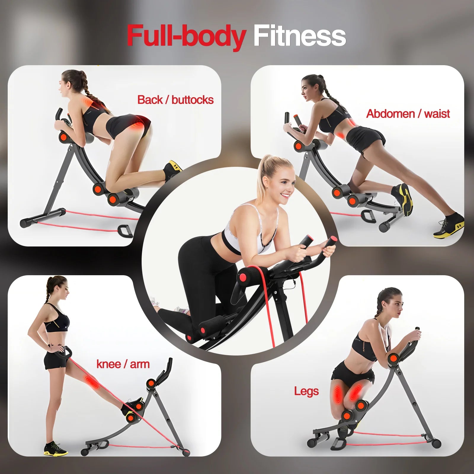 Foldable Core & Abdominal Trainer Fitness Equipment