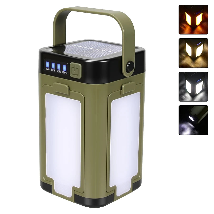 Camping Light Lightweight Handheld Torch 5 Lighting Modes Rechargeable Tent Lamp for Patio Climbing with 8 Light Filaments