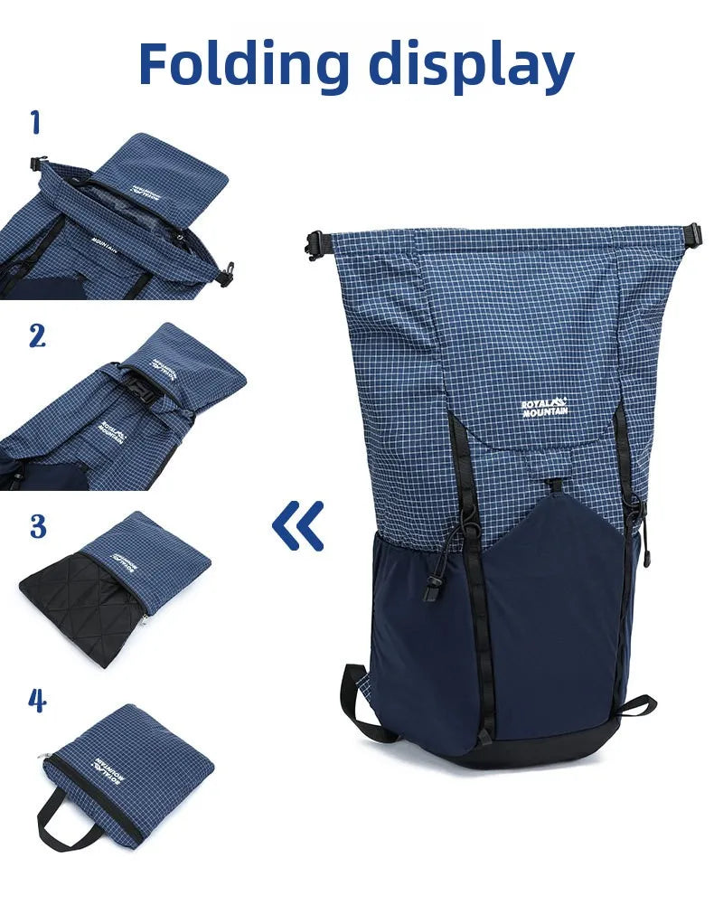 25L Dalima Cut‑Proof Hiking Backpack Lightweight Foldable Leisure Outdoor Storage Bag Cross‑Border