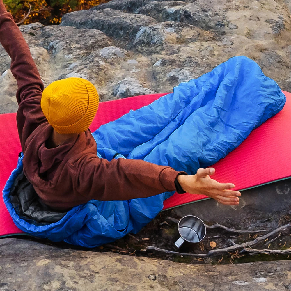 Cotton Sleeping Bag 3 Season Ultralight Synthetic Cotton Camping Sleeping Bag for Outdoor Adventures