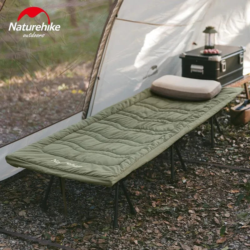 Sleeping Pad with Cotton Skin‑Velvet Surface, Outdoor Camping Bed, Portable Relax Design, Ultralight Camping Cot Mattress, Easy to Install