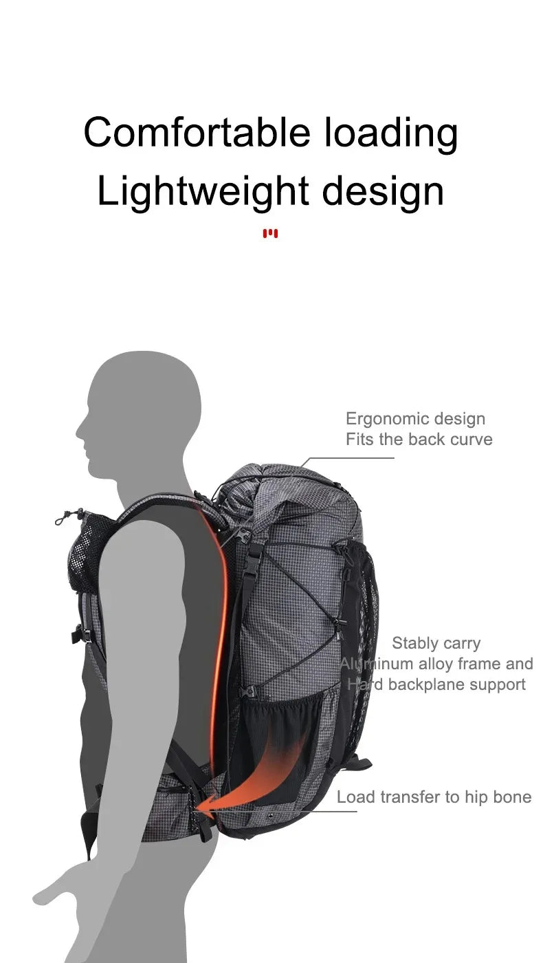 Naturehike Rock Outdoor Bags 40L/60L/60+5L Travel Backpacks Large Capacity Camping Hiking Pack with Rain Cover