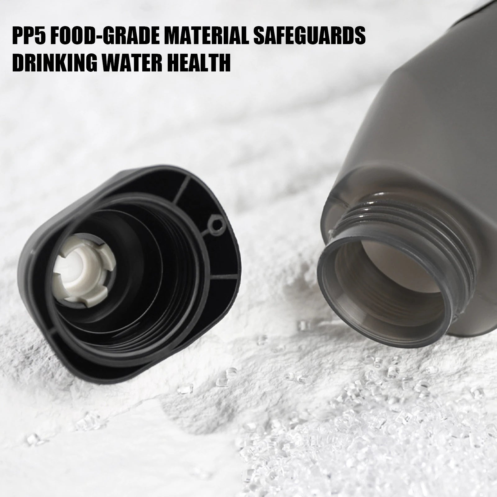 Bicycle Aerodynamic Water Bottle Bracket Set – 600ml Food‑Grade PP5 Soft Squeeze Bottle with Direct Jet Spout for Road Bike & MTB Sports