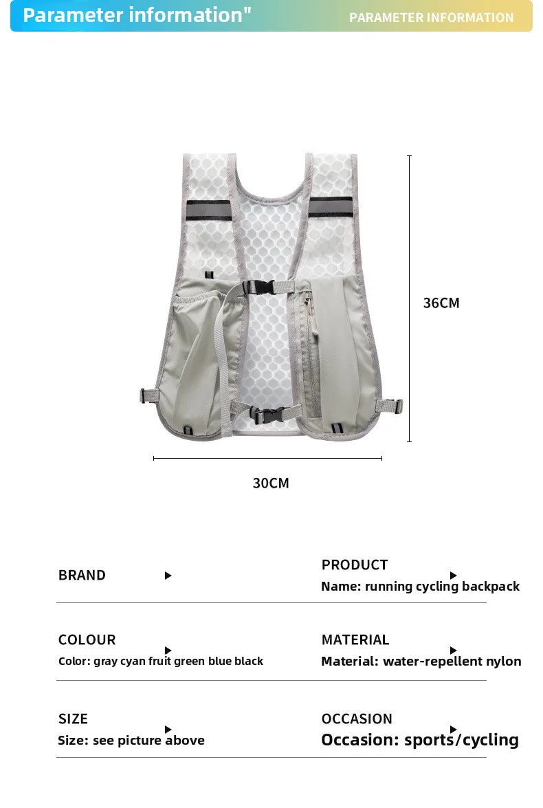 Lightweight Hiking/Running/Biking Vest With Phone Storage Pocket