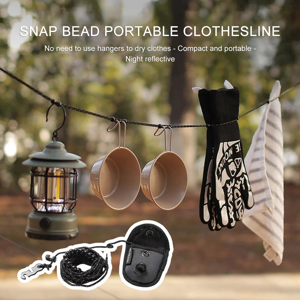 Stretch Clothesline With 12 Clips