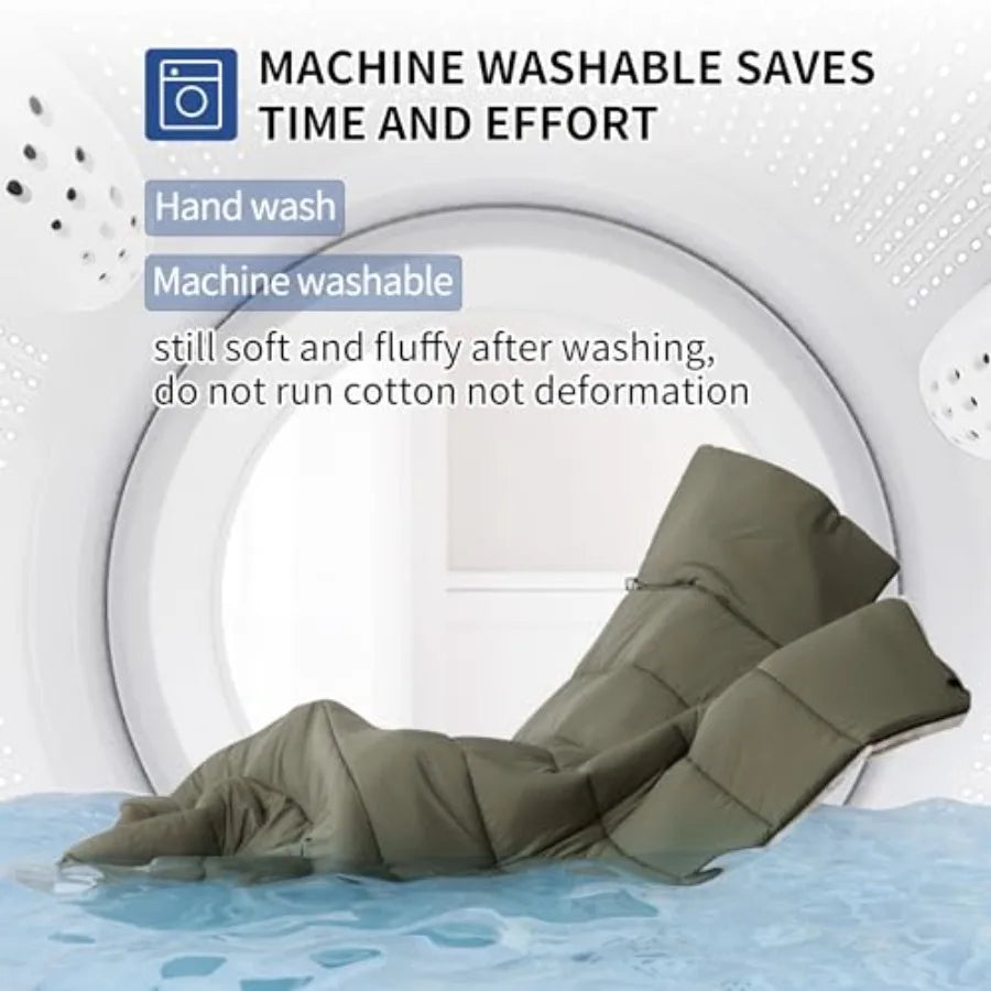 Camping Sleeping Bag for Adults, 36/54℉, Spliceable Double Sleeping Bag for 3 Seasons, Lightweight Waterproof Sleeping Bag for Cold‑Weather Camping and Outdoor Travel