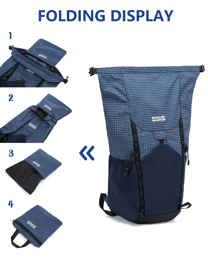 Royal Mountain Brand New 20L Foldable Lightweight Backpack for Hiking Daypack UHMWPE Fabric