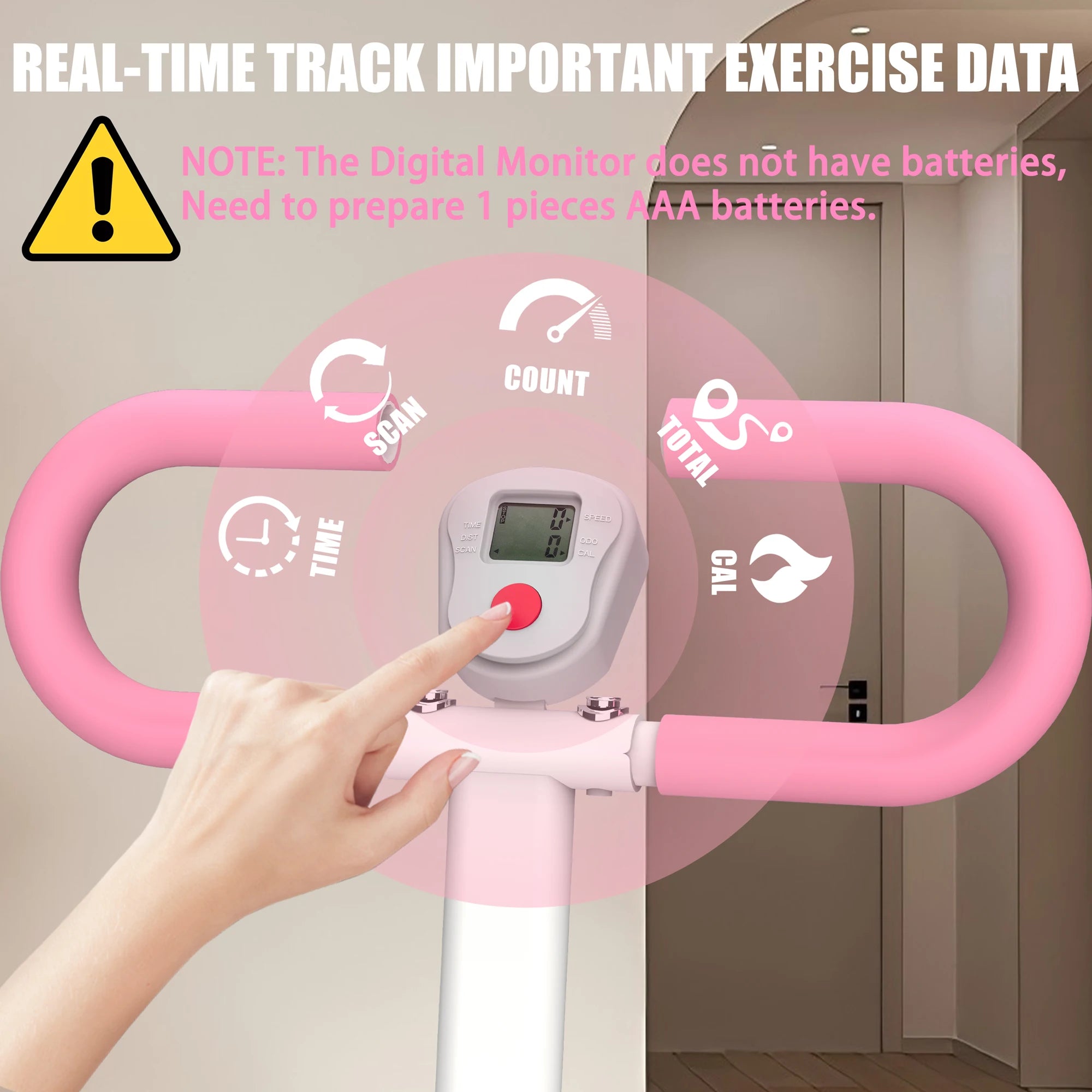 Stair Stepper with Resistance Full Body Vertical Climber for Home Workouts with Adjustable Handlebar and Compact Stable Frame