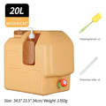 20L Emergency Water Container Large Capacity Portable Camping Water Bag with Spigot for Outdoor Hiking and Picnics