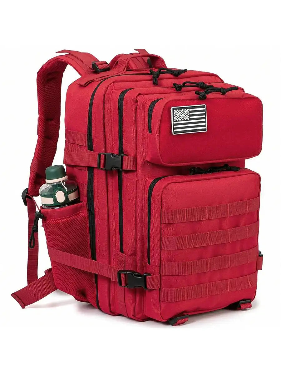 Tactical Backpack 45L Molle Daypack Rucking Survival Bug Out Bag with Bottle Holder