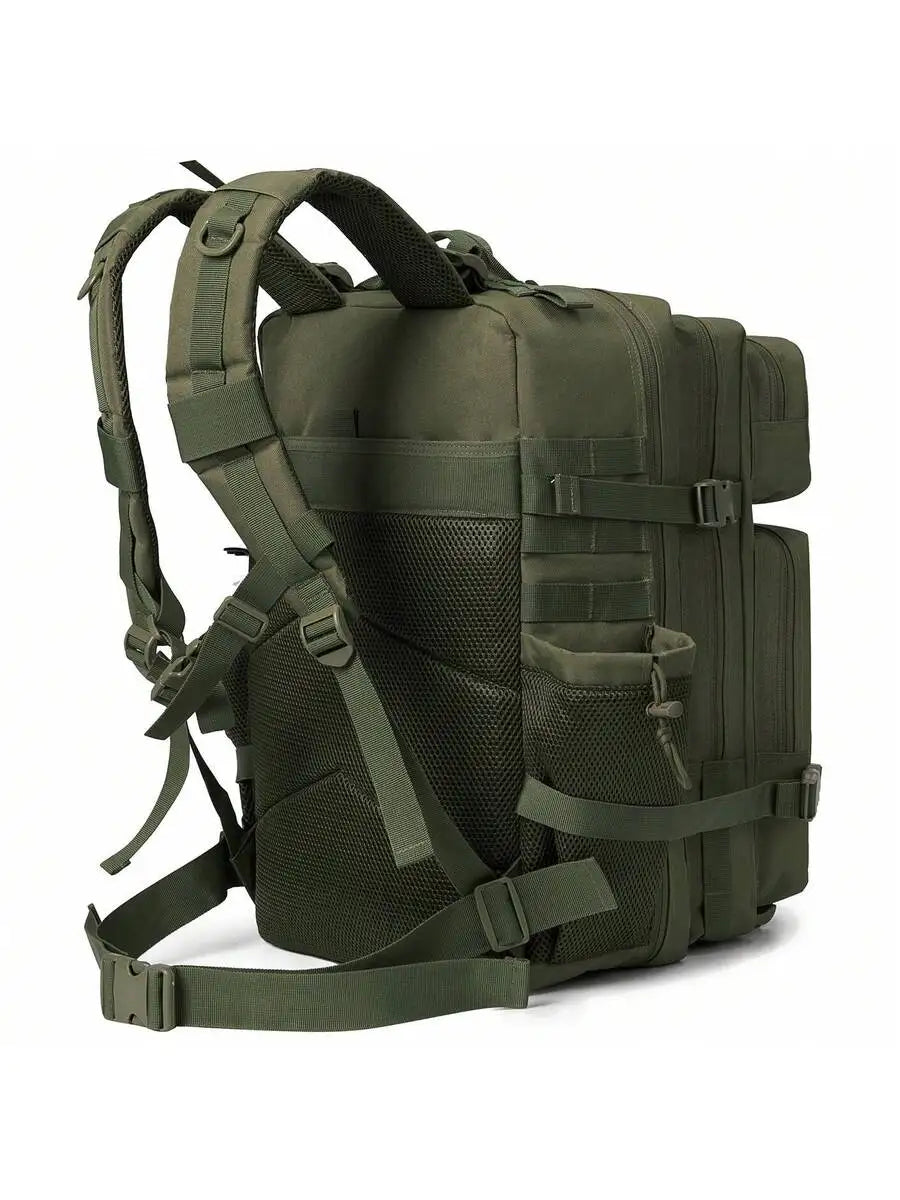 Tactical Backpack 45L Molle Daypack Rucking Survival Bug Out Bag with Bottle Holder