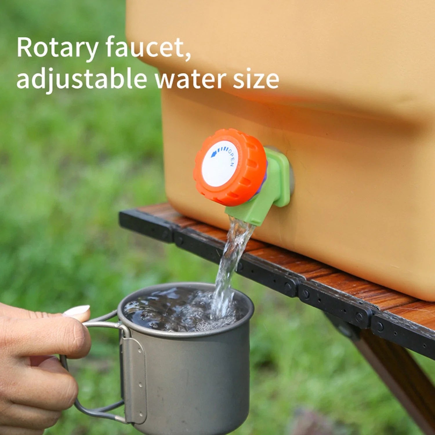 20L Emergency Water Container Large Capacity Portable Camping Water Bag with Spigot for Outdoor Hiking and Picnics