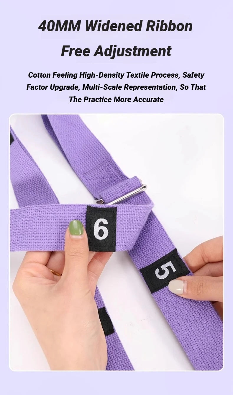 Adjustable Aerial Yoga Stretch Strap — Leg Splits, Flexibility, and Hammock Training