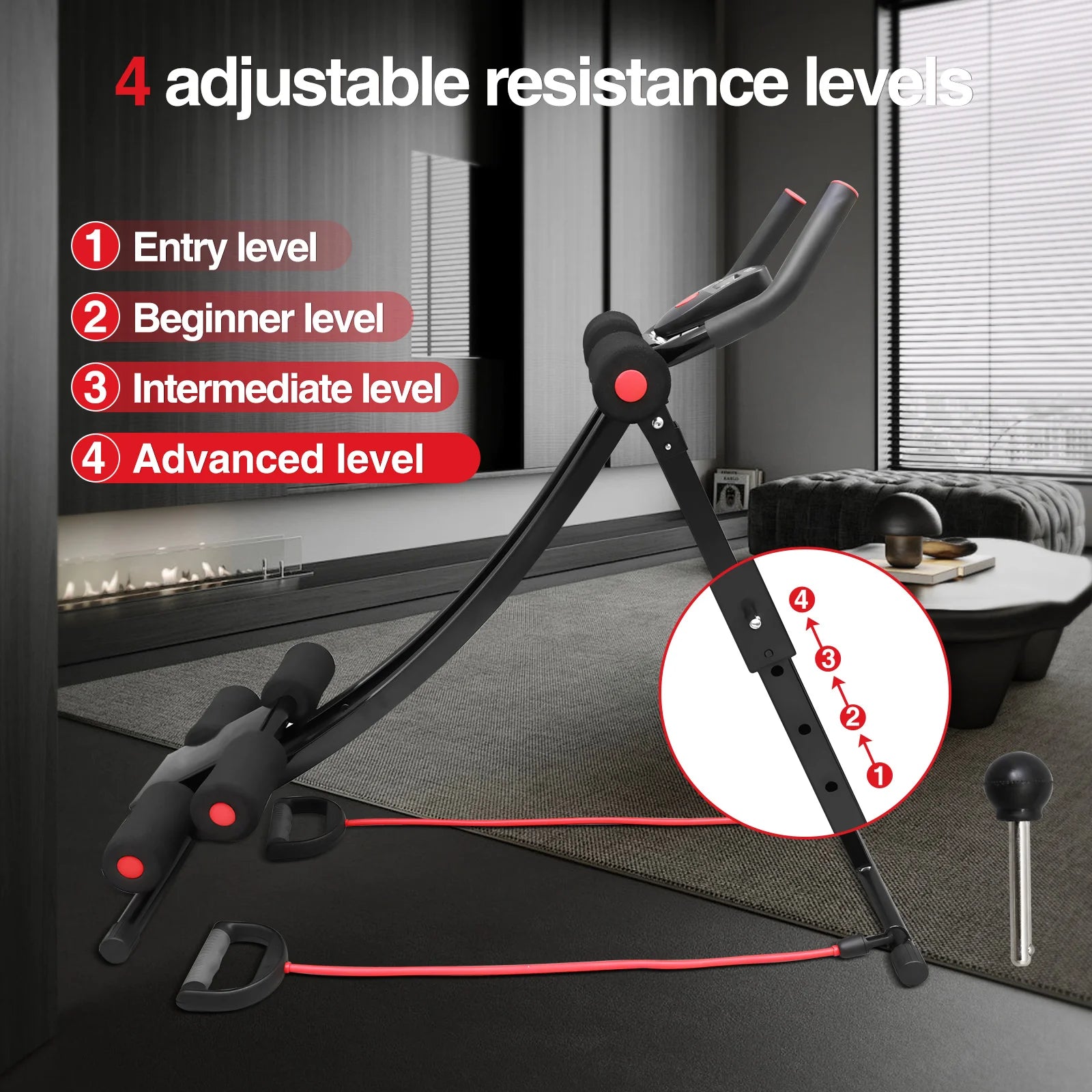 Foldable Core & Abdominal Trainer Fitness Equipment