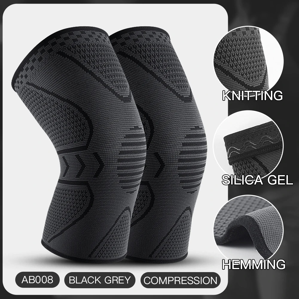 Adjustable Compression Knee Support – Patella Tendon Strap & Anti‑Slip Silicone Brace for Arthritis, Joint Pain & Ligament Injury Relief