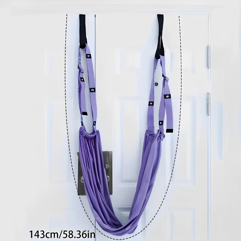 Adjustable Aerial Yoga Stretch Strap — Leg Splits, Flexibility, and Hammock Training