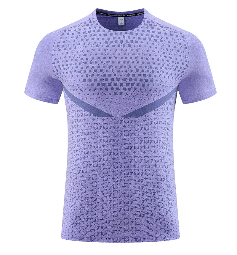 3D Print Gym Shirt Running Casual Outdoor Jogging Breathable Quick Dry Nylon Short Sleeve Training Tee
