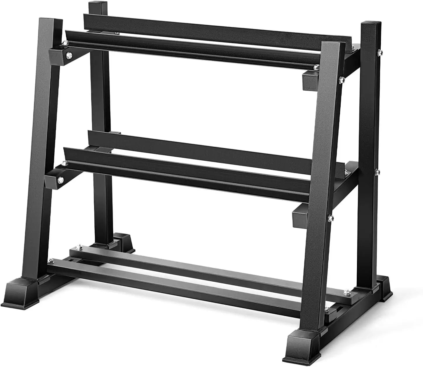 Heavy Duty Dumbbell Rack with Adjustable Storage for Home Gym Holds Up To 1100lbs