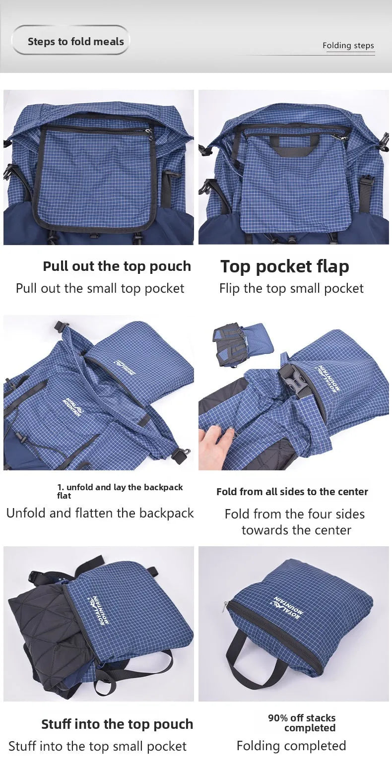 25L Dalima Cut‑Proof Hiking Backpack Lightweight Foldable Leisure Outdoor Storage Bag Cross‑Border