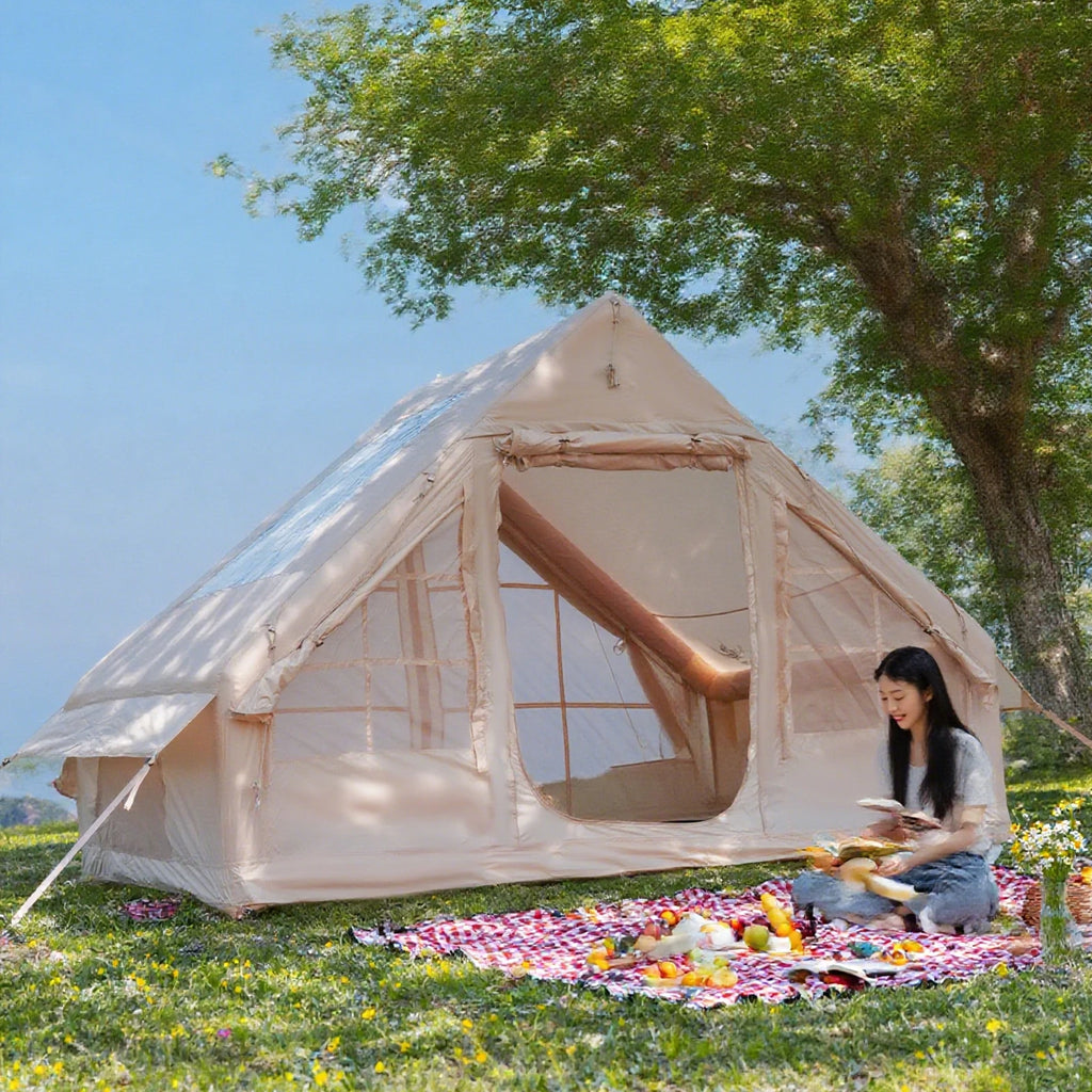 Inflatable Tent With Stove Plug